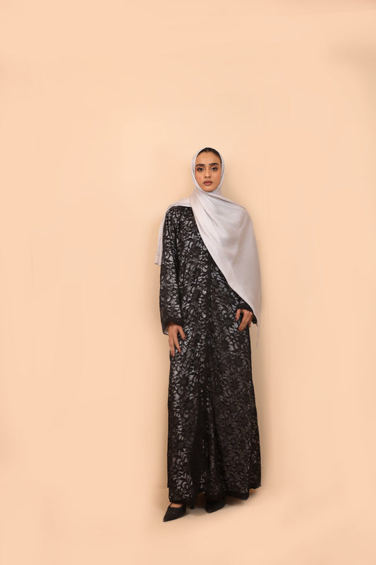 Classic lace abaya